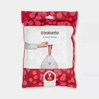 Šiukšlių maišai BRABANTIA 20 L 138263, 40 vnt.