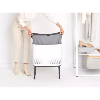 Brabantia Bo 60L stačiakampis skalbinių krepšys MDF 200502