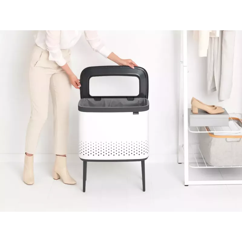 Brabantia Bo 60L stačiakampis skalbinių krepšys MDF 200502