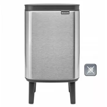 Šiukšliadėžė BRABANTIA BO 4L Matinis plienas Fingerprint Proof – 4 litrų pedalinis indas iš nerūdijančio plieno