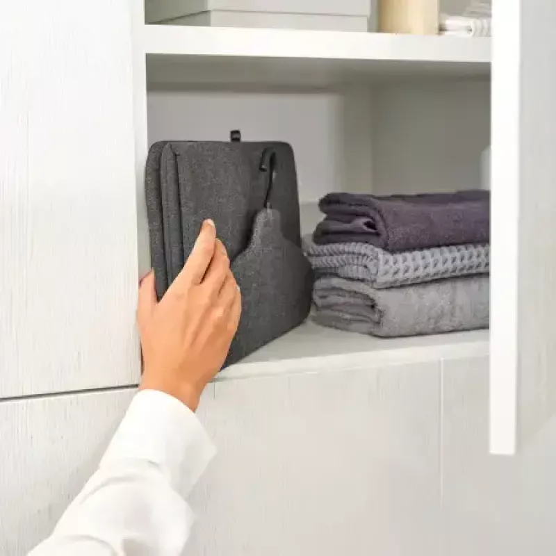 Lygintuvo lenta BRABANTIA Foldable Steam Board 40 x 85 cm Juoda Skirta gariniams lygintuvams Svoris 100 g
