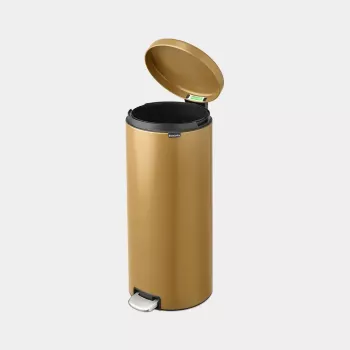 Šiukšlių konteineris Brabantia 238765 Round Steel Gold, skersmuo 29,3 cm, gylis 380 mm, aukštis 679 mm