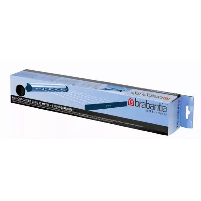 Brabantia Pull-Out Drying Lines rinkinys 2 vnt. nerūdijantis plienas, sieninis