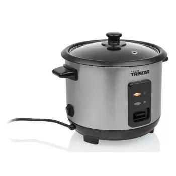 Ryžių virimo aparatas Tristar RK-6146 — 1 l, 400 W, juodas/sidabrinis