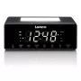 Radijo žadintuvas Lenco CR540BK – FM radijas, 1,2 colio LED ekranas, reguliuojamas naktinis apšvietimas, USB įkrovimas, stereo garsiakalbiai