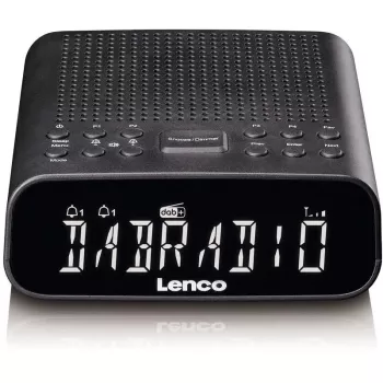Patefonas Lenco CR-606BK juodas su diržine pavara ir USB jungtimi
