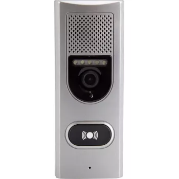 Durų domofonas su kamera Alecto A003314, 3,5 colio spalvotas ekranas, baltas/sidabrinis