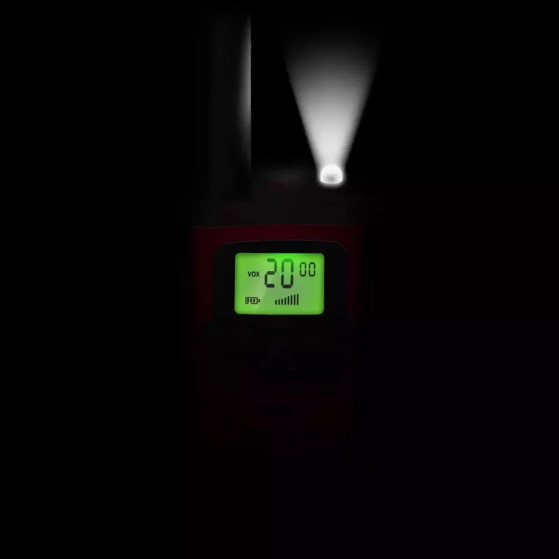 Alecto FR115RD racija 8 kanalų 446 MHz juoda raudona