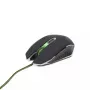 Gembird MUSG-001-G žalias USB žaidimų pelė, 6 mygtukai, iki 2400 DPI