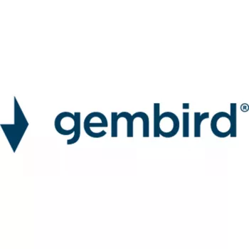 Stalinė lempa Gembird TA-WPC10-LED-01-MX su belaidžiu įkrovikliu juoda balta