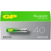 GP Super Micro AAA 1,5 V šarminės mangano baterijos, 40 vnt.