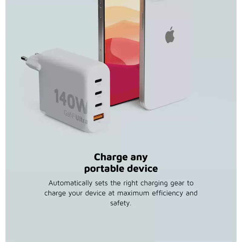 Xtorm 140W GaN² Ultra sieninis įkroviklis 3×USB-C