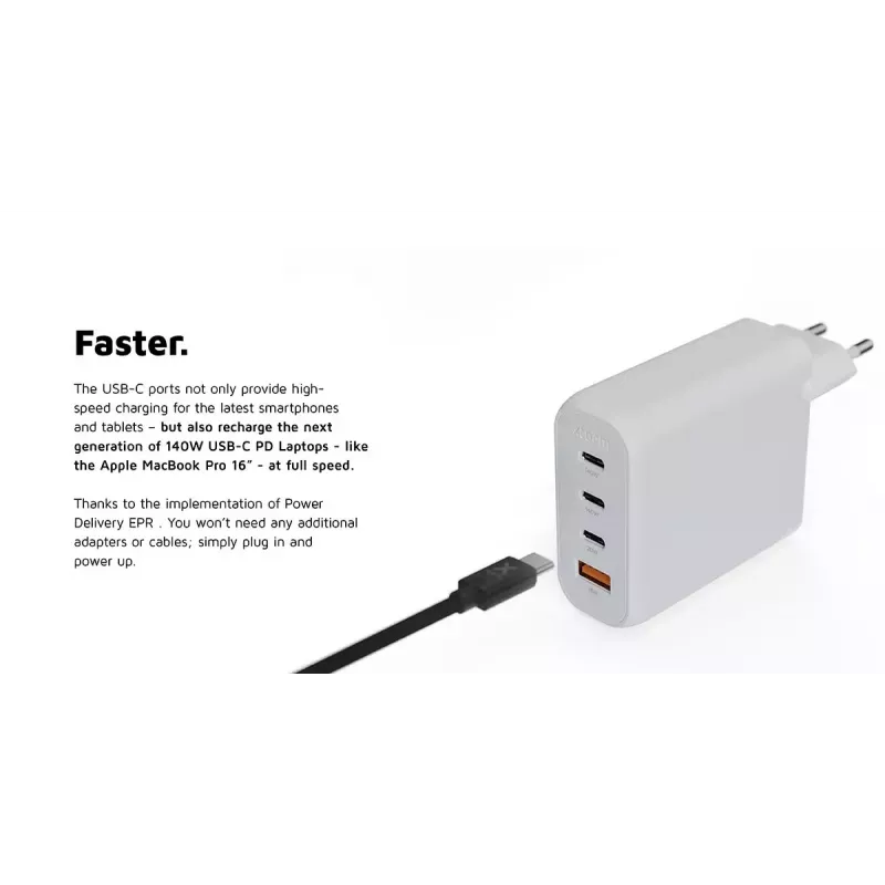 Xtorm 140W GaN² Ultra sieninis įkroviklis 3×USB-C