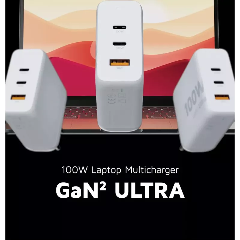 Xtorm 100W GaN² Ultra Wall Charger 2×USB-C