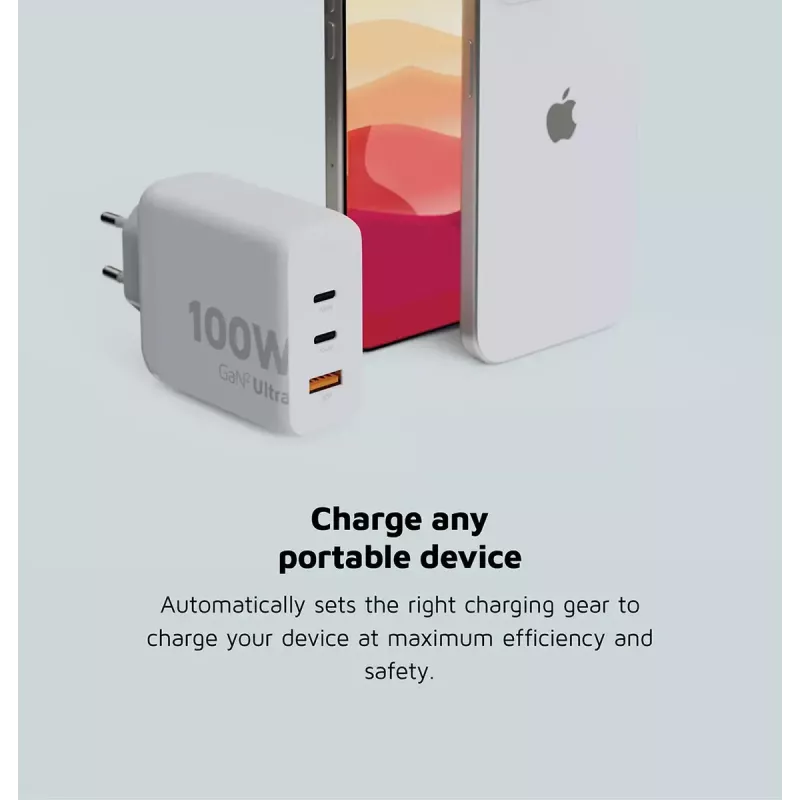 Xtorm 100W GaN² Ultra Wall Charger 2×USB-C