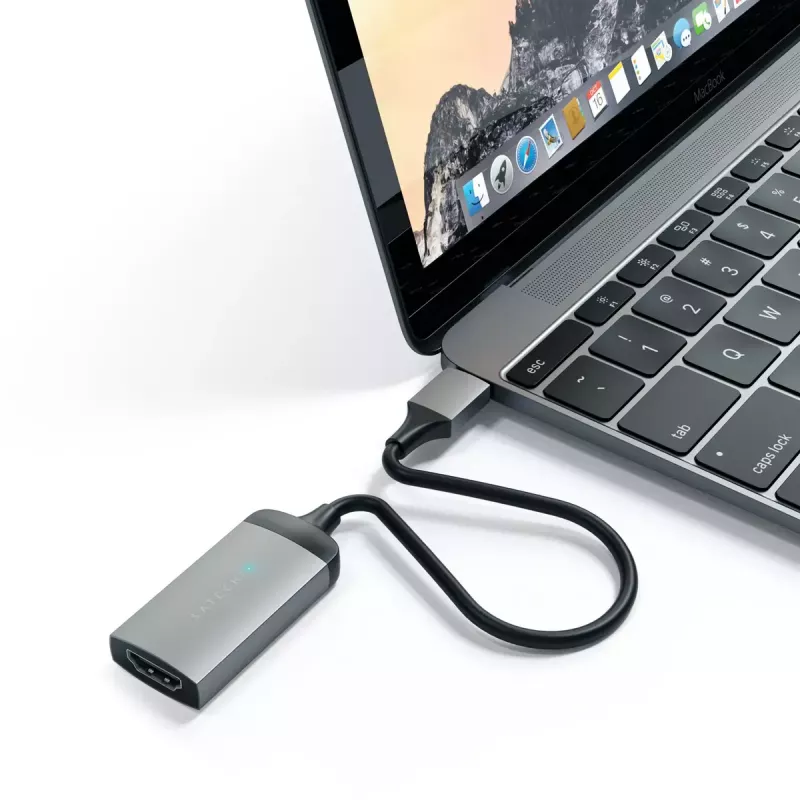 USB grafikos adapteris Satechi ST-TC4KHAM pilka