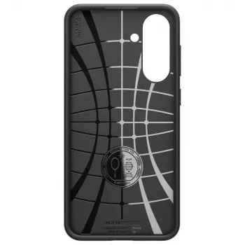 Apsauginis telefono dėklas Spigen Liquid Air, skirtas Samsung Galaxy A36 5G, matinė juoda