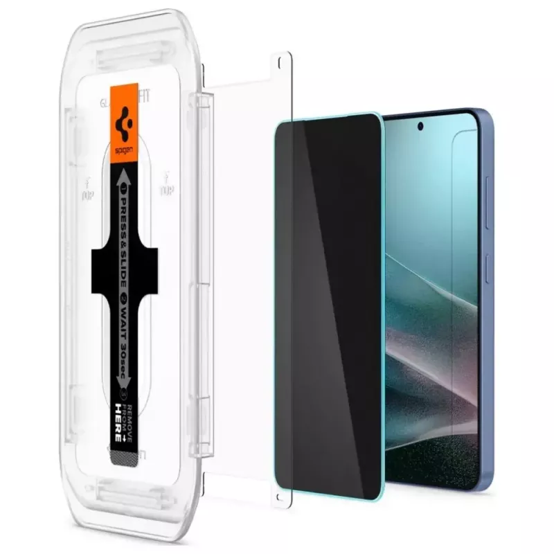 Privatumo stiklinė apsauga Spigen Glas.TR EZ FIT HD Samsung Galaxy S24/S25 — 2 vnt.