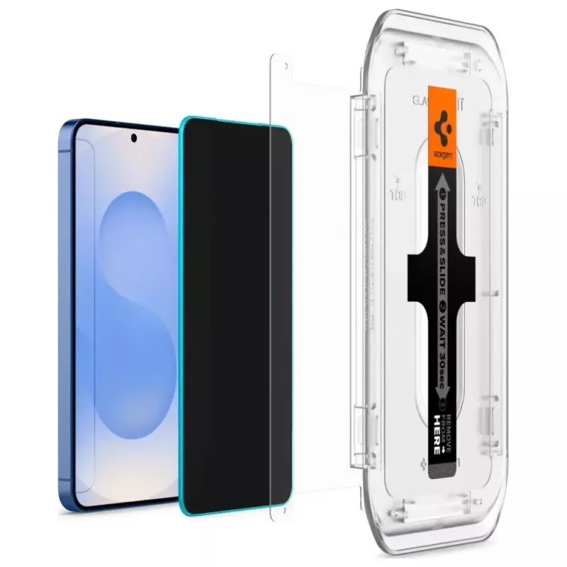 Privatumo stiklinė apsauga Spigen Glas.TR EZ FIT HD Samsung Galaxy S24/S25 — 2 vnt.
