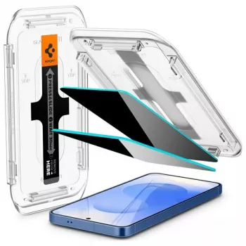 Privatumo stiklinė apsauga Spigen Glas.TR EZ FIT HD Samsung Galaxy S24/S25 — 2 vnt.
