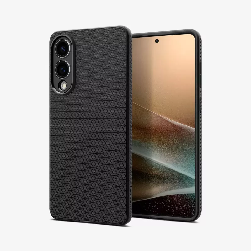 Dėklas Spigen Liquid Air Galaxy S25 Edge Matte Black Monochromatic