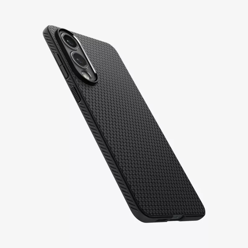 Dėklas Spigen Liquid Air Galaxy S25 Edge Matte Black Monochromatic