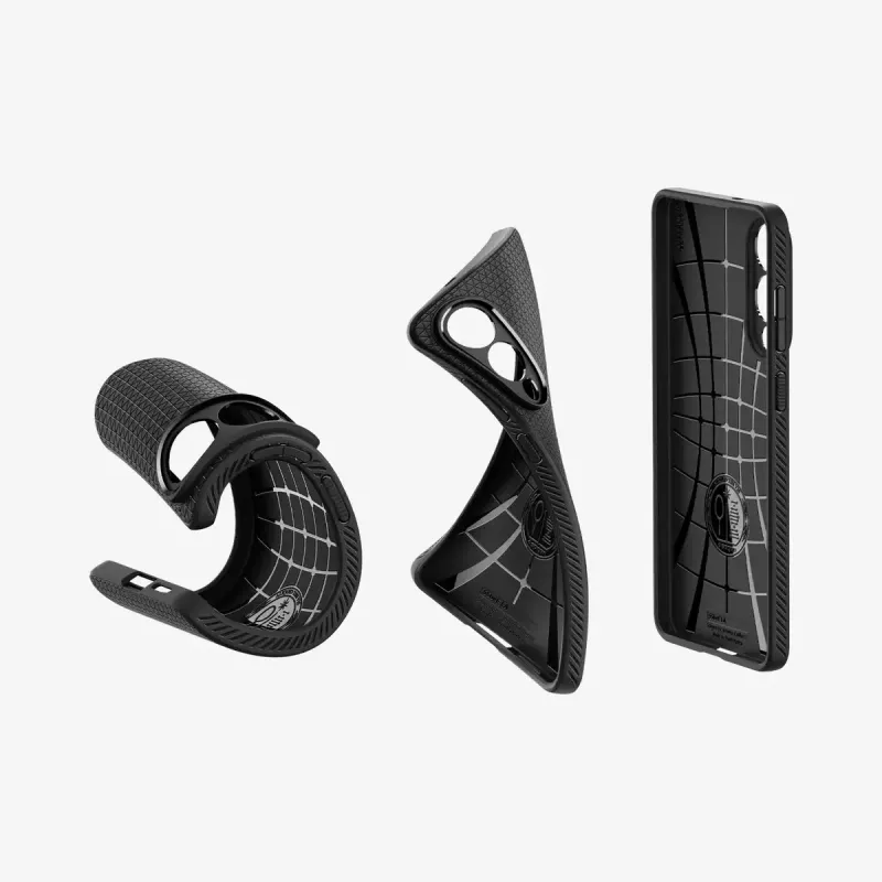 Dėklas Spigen Liquid Air Galaxy S25 Edge Matte Black Monochromatic