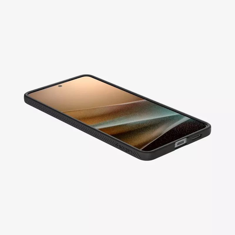 Dėklas Spigen Liquid Air Galaxy S25 Edge Matte Black Monochromatic