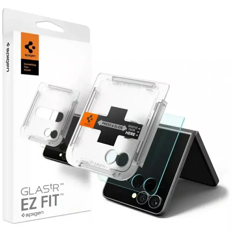 Apsauginė plėvelė Spigen, skirta Samsung Galaxy Z Flip 7 — HD Clear, plona permatoma apsauginė plėvelė