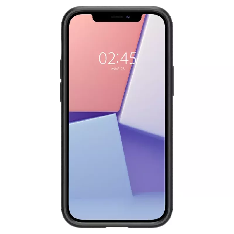 Dėklas Spigen Liquid Air iPhone 12 12 Pro Juodas