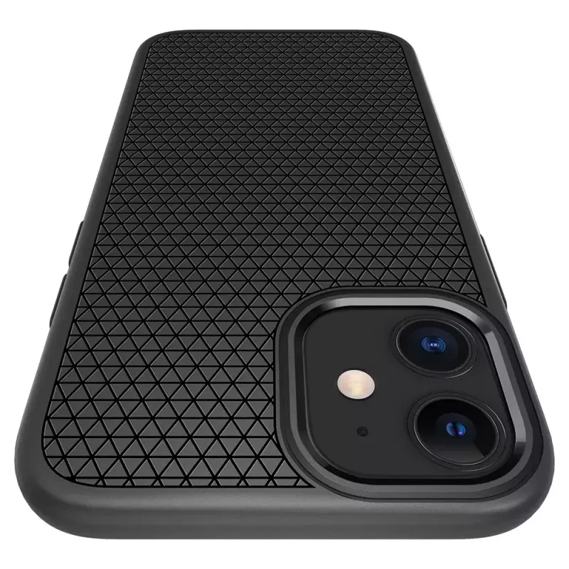 Dėklas Spigen Liquid Air iPhone 12 12 Pro Juodas