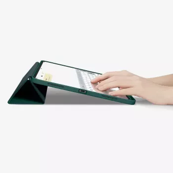Spigen Urban Fit sulankstomas dėklas 33 cm (13 colių), skirtas iPad Pro 2024, žalias