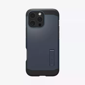 Spigen Tough Armor AI dėklas pilkas su MagFit technologija, skirtas iPhone 16 Pro Max