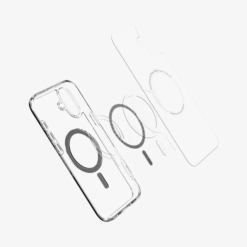 Spigen Ultra Hybrid (MagFit) apsauginis dėklas Juodas Skaidrus iPhone 16 Plus
