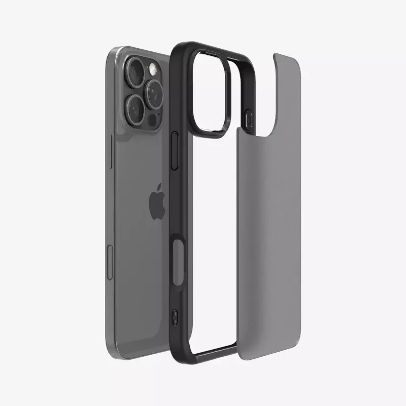 Spigen Ultra Hybrid dėklas mobiliesiems telefonams juodas, skirtas iPhone 16 Pro 6,3 colio