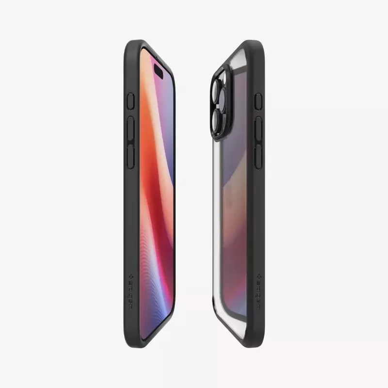 Spigen Ultra Hybrid dėklas mobiliesiems telefonams Juodas iPhone 16 Pro
