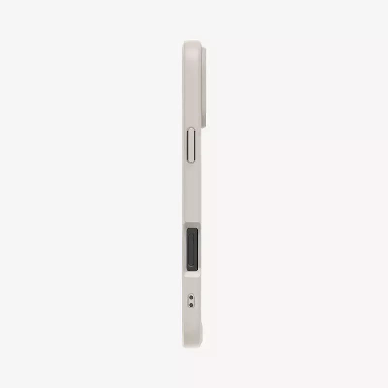 Spigen Ultra Hybrid (MagFit) apsauginis dėklas iPhone 16 Pro Max, smėlio spalvos permatomas