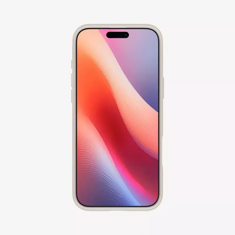 Spigen Ultra Hybrid (MagFit) apsauginis dėklas iPhone 16 Pro Max, smėlio spalvos permatomas