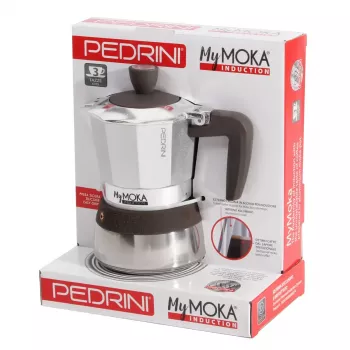 Moka kavos virimo aparatas Pedrini MyMoka induction Brown nerūdijantis plienas
