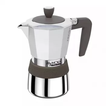 Kavinukas moka Pedrini MyMoka induction Brown Stainless steel