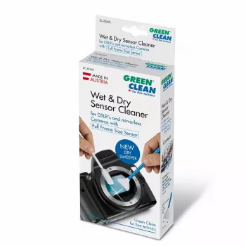 Šlapių ir sausų valymo tamponų rinkinys Green Clean SC-6060 pilno kadro jutikliui, 1x4 konfigūracija