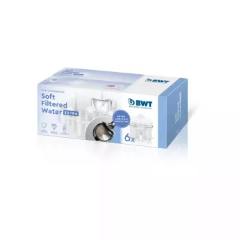 BWT 814560 vandens filtro ąsotis su 6 kasetėmis, 120 L talpa