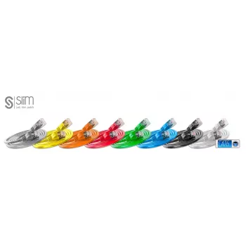 Patchcord SLIM Light STP tinklo kabelis 2 m Cat6 U/FTP juodas