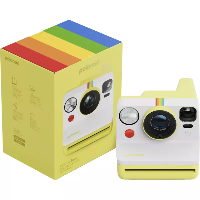Analoginė momentinė kamera POLAROID Now Gen 3 Geltona (modelis 9158)