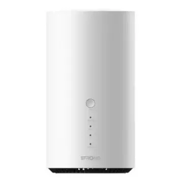 Maršrutizatorius koriniam tinklui STRONG 5G AIRHOME 1900 — Wi‑Fi 7 (802.11be), 7200 Mbps, Multi‑User MIMO, 5G/4G/3G, baltas