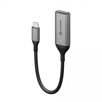 ALOGIC 15cm Ultra USB-C (vyriškas) į DP (moterišką) adapteris 4K 60Hz