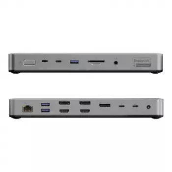 ALOGIC TB4DU4 – Thunderbolt dokų stotelė / prievadų replikatorius, 96W, SD/MicroSD skaitytuvas, 3.5mm, aliuminis/ABS