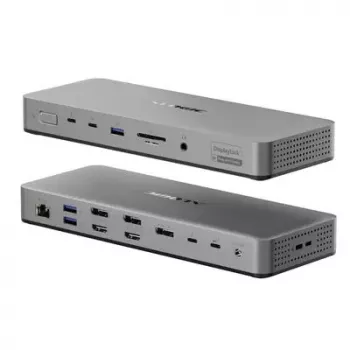 ALOGIC TB4DU4 – Thunderbolt dokų stotelė / prievadų replikatorius, 96W, SD/MicroSD skaitytuvas, 3.5mm, aliuminis/ABS