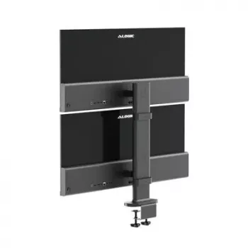 Laikiklis monitoriams ALOGIC ED34VMSSGR spaustuvinis stovas iki 34 colių ekranams, dviem ekranams, 12 kg talpa, pilka