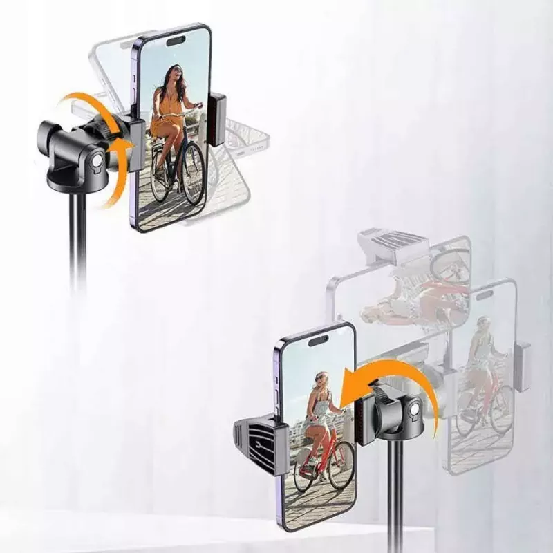 Tech-Protect L03S selfie lazdelė trikojis su Bluetooth nuotolinio valdymo pulteliu, juoda